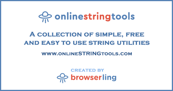 Online String Tools for Developers